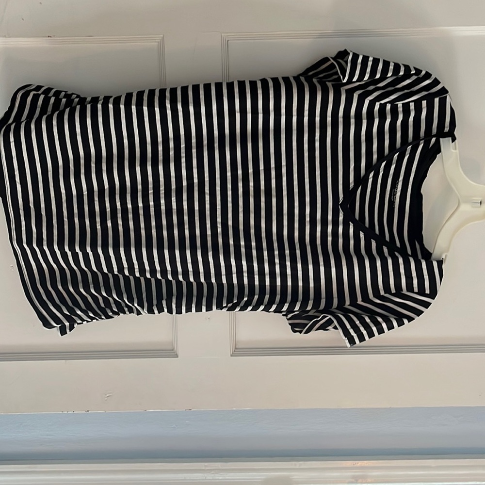 Striped maternity shirt